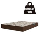 Ver imagem 2 de Cama Box Casal Colchão Espuma D33 Marquês 138X188X57Cm Marrom Umaflex - Suporta Até 90Kg Por