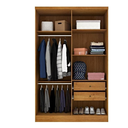 Ver imagem 2 de Guarda Roupa Amsterdam 4 Portas 2 Gavetas - Móveis Tcil