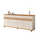 Ver imagem 6 de Aparador Buffet 4 Portas 4 Gavetas com Pés em Madeira Maciça Dublin