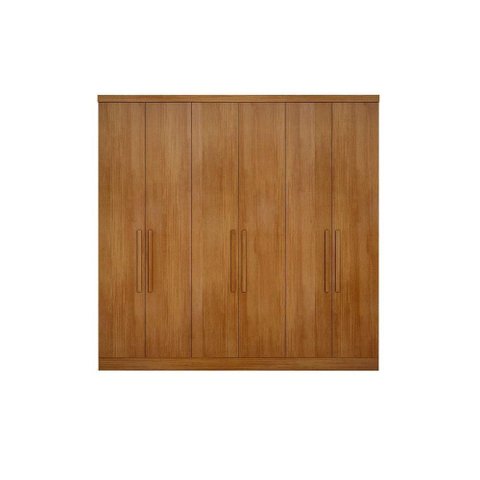 Modulado de Quarto Guarda Roupa Rizon C- 6 Portas e 8 Gavetas Freijo Cumaru - Novo Horizonte