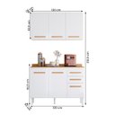 Ver imagem 2 de Conjunto de Cozinha Amore Modulado com 6 Portas 2 Gavetas