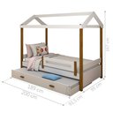 Ver imagem 3 de Bicama Mabel Solteiro Montessoriana Branco Mel