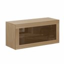 Ver imagem 2 de Rack para TV até 29 Polegadas Suspenso Vidro Reflecta Porta Basculante 80cm R1498 Yescasa Marrom