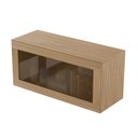 Ver imagem 6 de Rack para TV até 29 Polegadas Suspenso Vidro Reflecta Porta Basculante 80cm R1498 Yescasa Marrom