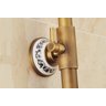 Chuveiro Ducha Vintage Retrô Misturador Bronze c/ Porcelana - 4
