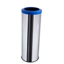 Ver imagem 1 de Lixeira Aço Inox 30 Litros Com Aro Plástico Área Gourmet Cozinha - Azul