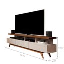 Ver imagem 3 de Rack Helena para TV 55 Polegadas Off White Freijó Opala