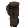 Kit Luva de Boxe Pro Brown Bull Velcro + Bandagem Preta 3m + Protetor Bucal - 8
