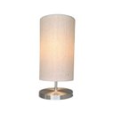 Ver imagem 2 de 2 Luminária Abajur Cupula Tecido Cru Eco Clean Cilindrico