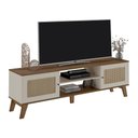Ver imagem 3 de Conjunto para Sala com Rack e Buffet Charlotte Pinho/off White Artely