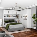 Ver imagem 1 de Guarda-roupa Casal Modulado 4 Portas Hercules 4 Portas 4 Gavetas com Espelho