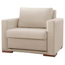 Ver imagem 4 de Poltrona Cama Hermes Luxo Castellar Móbile Veludo Bege Claro