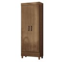 Ver imagem 3 de Guarda Roupa Casal 6 Portas com Pés Fit e Armário Multiuso Fit Jequitibá Acetinado - Santos Andir