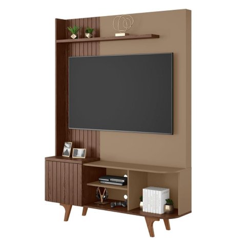 Home Estante Rack Corumbau para Tv até 55 Polegadas Fendi/carvalho