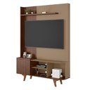 Ver imagem 1 de Home Estante Rack Corumbau para Tv até 55 Polegadas Fendi/carvalho
