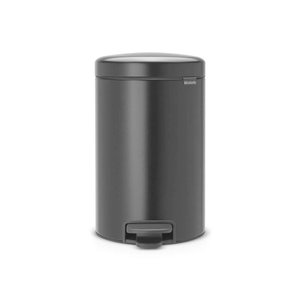 Lixeira em Aço 12 Litros New Icon Brabantia Preto