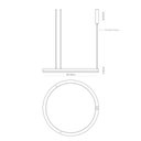 Ver imagem 2 de Pendente Led Metal Aluminio Fendi 48w 3000k Giro