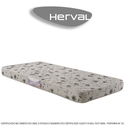 Colchão Solteiro Herval Herval Sueño, 17x88x188 Cm, Bordado, Espuma D26
