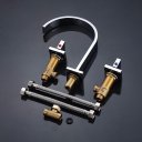 Ver imagem 6 de Torneira Misturador Lavabo Banheiro Duplo Comando Prateada