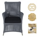 Ver imagem 3 de 2 Poltronas e 1 Mesa Igapó em Alumínio Pintura Fendi Corda Náutica Estofado 12