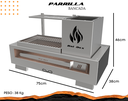 Ver imagem 2 de Churrasqueira Hotbox Parrilla - Grelha Uruguaia - Bancada + Kit Tendal