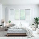 Ver imagem 2 de Veneziana Alumínio Elite 6 Folhas Moveis 100 x 240 V.Liso Branco Brimak