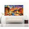 Quadro Pintura Tela Cidade Paisagem Urbana 4021: 100cm (A) x 170cm (L) - 3