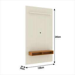 Painel Ripado para Tv até 55 Polegadas Intense com Nicho 139cm - 9