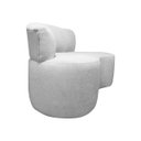 Ver imagem 5 de Sofá Namoradeira 2 Lugares Plaza Conceito Orgânico 145cm Bouclê Cinza Sofa Store