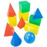 Sólidos Geométricos Em Plástico Pedagógico Aluno 11 Peças - 1