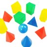Sólidos Geométricos Em Plástico Pedagógico Aluno 11 Peças - 4