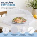 Ver imagem 2 de Capa Protetora de Alimentos Mosquiteiro Dobrável Anti Mosca para Mesa e Piquenique