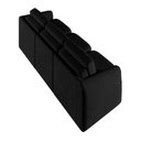 Ver imagem 2 de Sofá Cama Modulado Retrátil e Reclinável Decorativo Varsóvia 246cm Veludo Preto G33 - Gran Belo