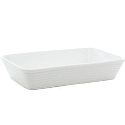 Conjunto 5 Travessas Refratários de Porcelana Branca 750ml Buffet Restaurante Línea Lyor - 4