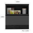 Ver imagem 4 de Balcão com Tampo 80 cm 1 Porta 1 Gaveta Etna Poliman