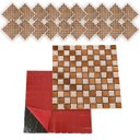 Ver imagem 6 de Pastilha De Vidro Autocolante Kit 20 Uni Parede Lavabo Box Banheiro Sala Decorativa Facil Aplicacao