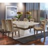 Conjunto Sala de Jantar Mesa Tampo Mdf 6 Cadeiras Clarice Espresso Móveis - 1