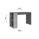 Ver imagem 2 de Mesa de Computador Solteiro Mb 1060 Mel/off White - Movelbento