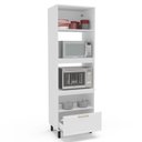 Ver imagem 4 de Armário Torre Quente 70cm com 2 Portas Basculantes e 1 Gaveta 250025 Amara Politorno Moveis