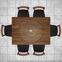Ver imagem 3 de Centro De Mesa Prato Giratório Vidro Temperado Incolor 70Cm