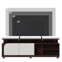 Ver imagem 3 de Rack Bancada Jurerê 1.8 Nogueira Real Offwhite Matte – Colibri