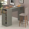 Bancada Gourmet Para Cozinha Americana 136 Cm Nicho Adega MDP Cinza - ClickLar - 1