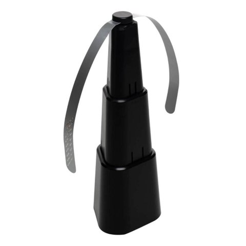 Ventilador de Mesa Repelente Retrátil Pequeno a Pilha 26x8cm Plástico Preto Lyor