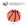 Puff Bola de Basquete - Pufe Redondo Sensorial com Enchimento em Pérolas de Eps - 2