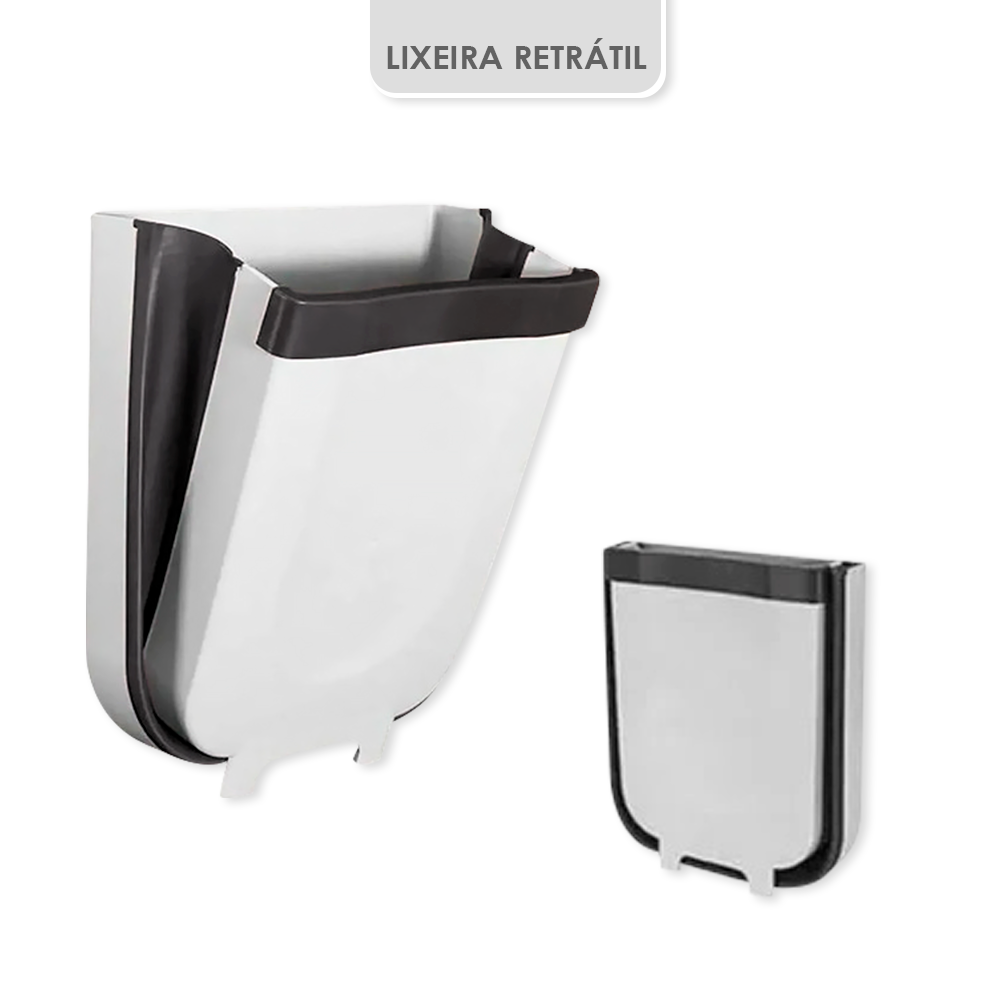 Lixeira Extensivel Retratil Dobrável Porta Gaveta Cozinha - 2