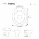 Ver imagem 3 de Assento Sanitário em MDF Liberty Branco para bacia Santamarina