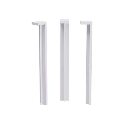 Terminal Poliestireno de Centro Branco 10 Cm - 104x16x20mm - Santa Luzia