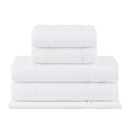 Jogo de Toalhas Buddemeyer Botanique Extra Soft Branco 5 Peças - 1
