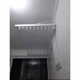Varal Individual de Parede 100cm com 12 Varetas em Alumínio - Branco - 4