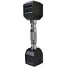 Halter Peso 2,5kg Sextavado Dumpbell Emborrachado Cromado Academia Musculaçao Treino Fortalecimento  - 3